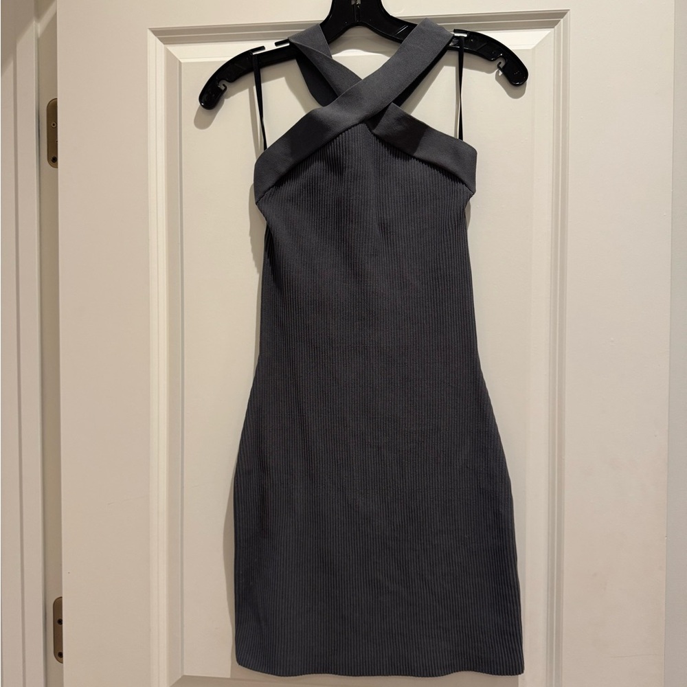 Elegant Gray Women's Dress